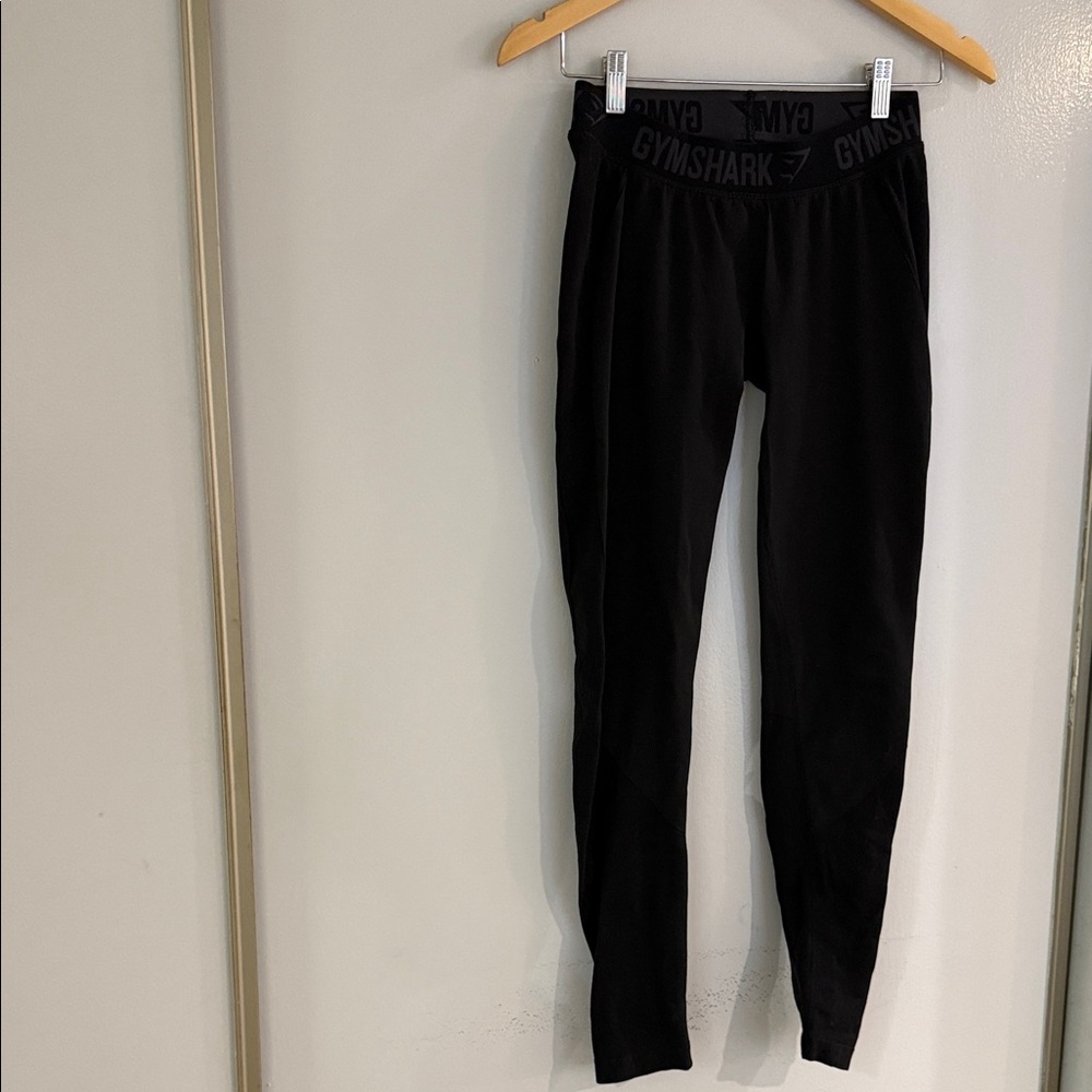 Gymshark Black Logo High-Rise Leggings